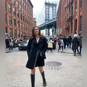 Anne Klein Charcoal Pea Coat